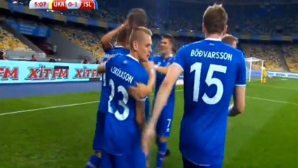Alfred Finnbogason GOAL  - Ukraine	0-1	Iceland 05.09.2016