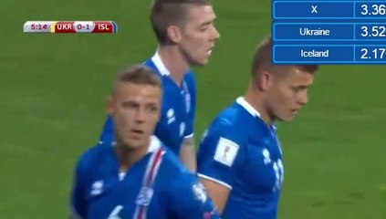 Alfred Finnbogason Goal HD - Ukraine 0-1 Iceland - 05.09.2016 HD