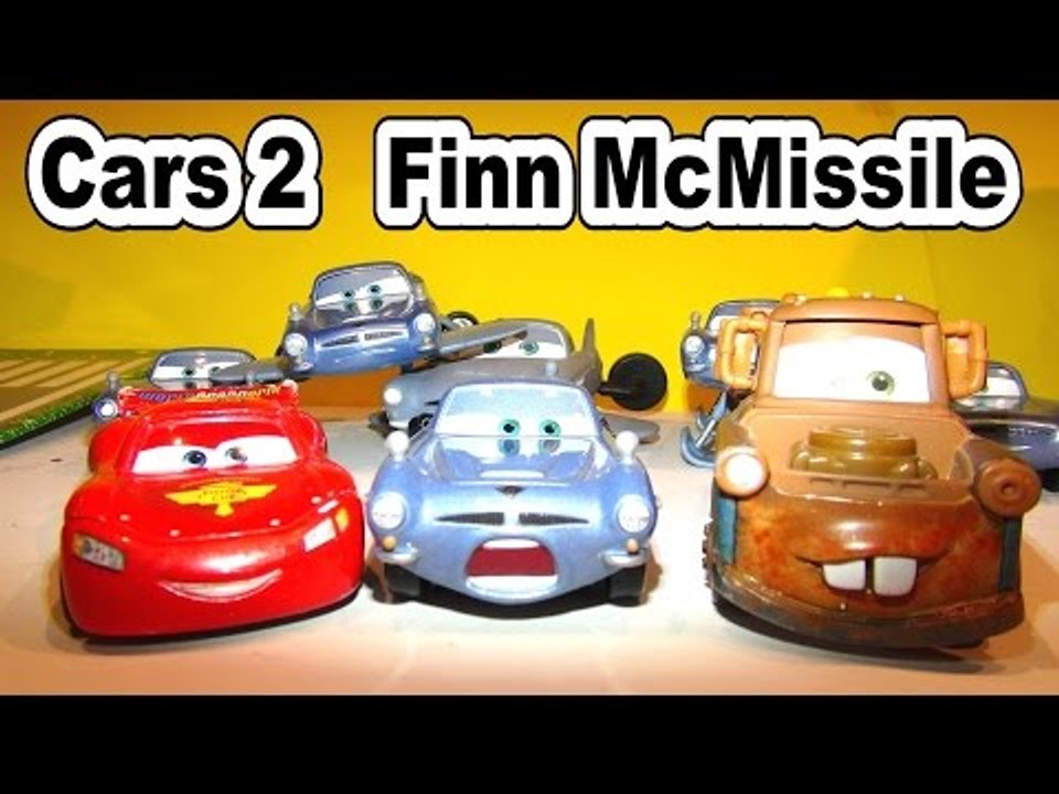 Disney Pixar Cars FINN MCMISSILE from the Disney Cars Character Encyclopedia with Mater and McQueen