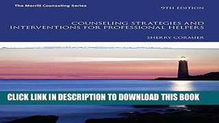 [PDF] Counseling Strategies and Interventions for Professional Helpers (9th Edition) (The Merrill