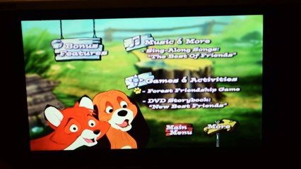 DISNEY FOX AND THE HOUND DVD MENU WALKTHROUGH 25TH ANNIVERSARY GUIDE