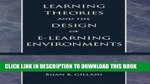 [New] Learning Theories and the Design of E-Learning Environments Exclusive Online