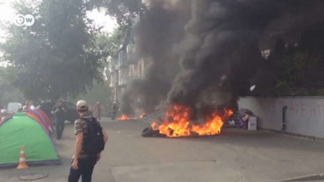 Поджог здания телеканала Интер в Киеве (05.09.2016)