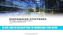[PDF] Database Systems: Design, Implementation,   Management Popular Colection