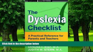 Big Deals  The Dyslexia Checklist: A Practical Reference for Parents and Teachers  Free Full Read