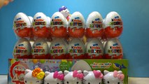 72 Kinder Surprise Eggs Happy Hello Kitty 40 Anniversary-Überraschungsei Auspacken, huevo sorpresa