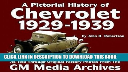 [PDF] Chevrolet History : 1929-1939 (Pictorial History Series No. 1) (Pictorial History of