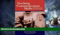 Big Deals  Teaching Communication Skills To Students With Severe Disabilities  Free Full Read Best