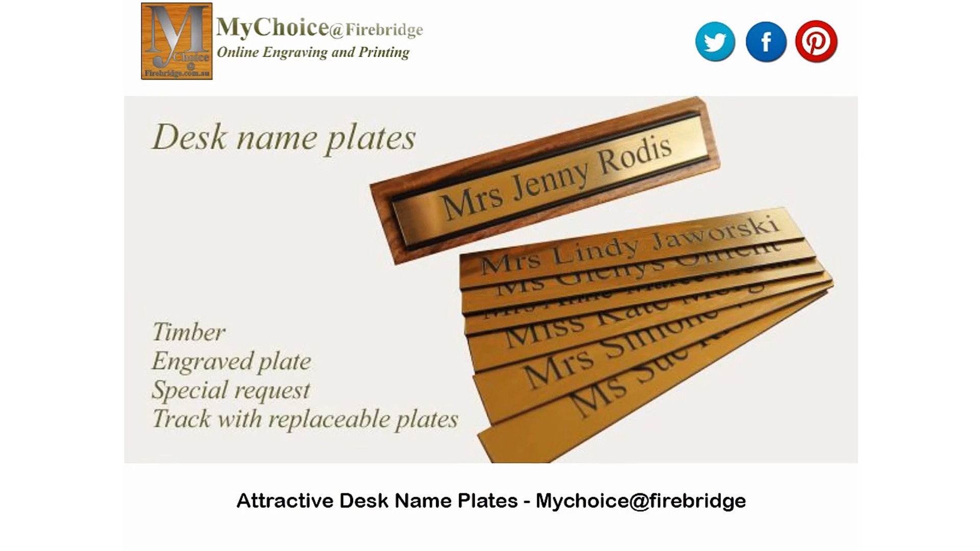 Attractive Desk Name Plates Mychoice Firebridge Video Dailymotion
