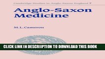 [PDF] Anglo-Saxon Medicine (Cambridge Studies in Anglo-Saxon England) Full Online
