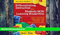 Big Deals  Differentiating Instruction for Students With Learning Disabilities: Best Teaching