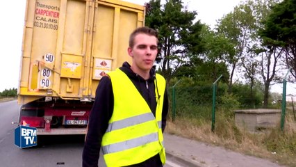 Calais: les routiers expriment leur colère face aux migrants