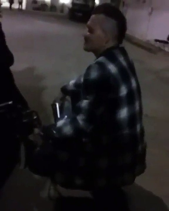 Johnny Depp after a concert, June 2016