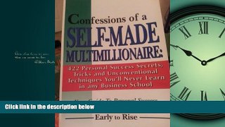 Online eBook Confessions of a Self-Made Multimillionaire: 422 Personal Success Secrets, Tricks,