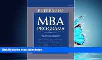 Popular Book MBA Programs 2007 (Peterson s MBA Programs)