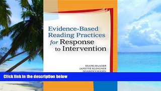 Big Deals  Evidence-Based Reading Practices for Response to Intervention  Best Seller Books Most