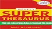 [Download] Roget s Super Thesaurus Online Books