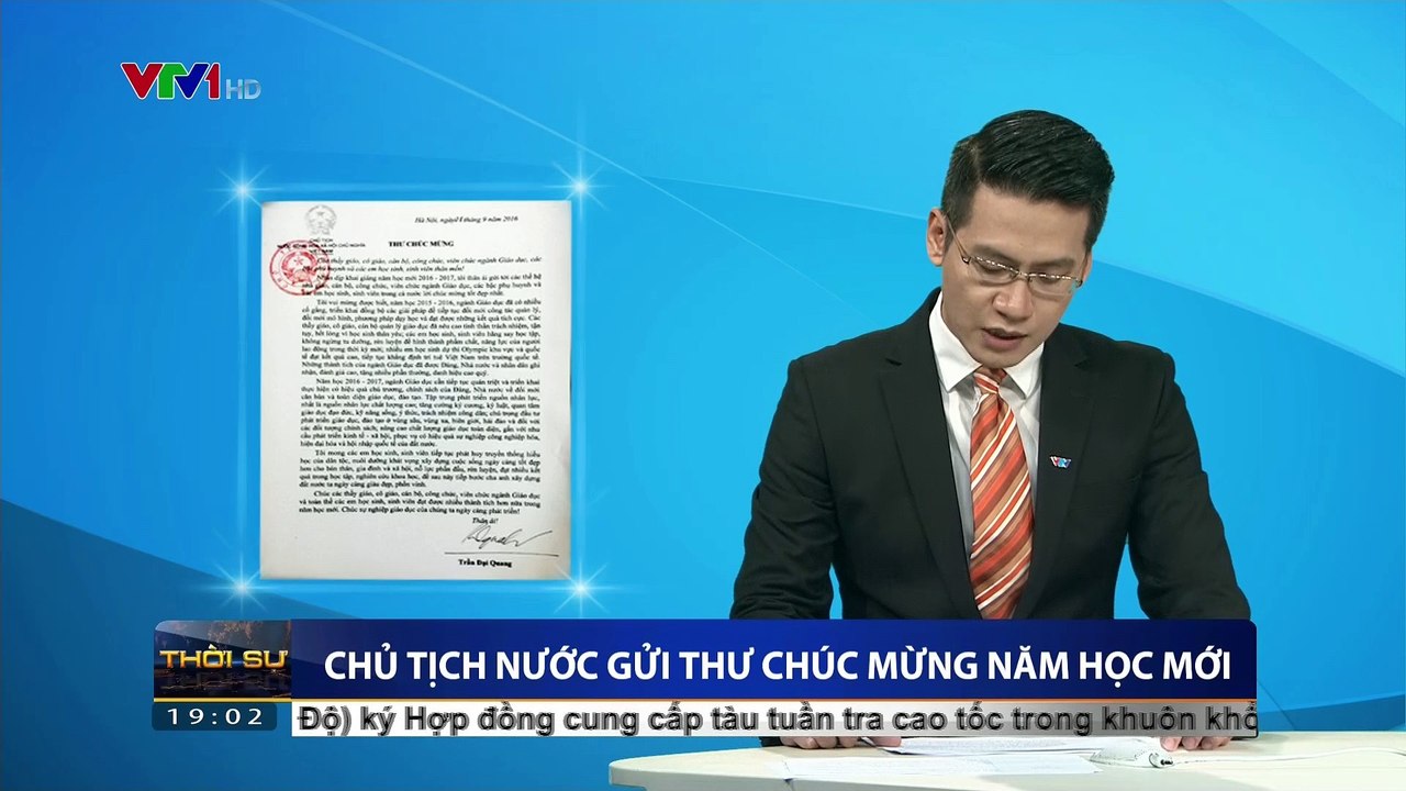 Chủ tịch nước Trần Đại Quang gửi thư chúc mừng năm học mới