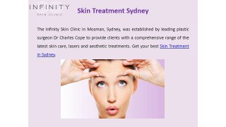 Skin Treatment Sydney Infinity Skin Clinic