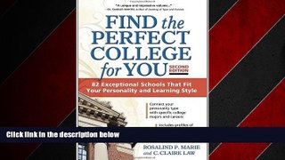 Online eBook Find the Perfect College for You: 82 Exceptional Schools that Fit Your Personality