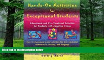 Big Deals  Hands-On Activities for Exceptional Students: Educational and Pre-Vocational Activities