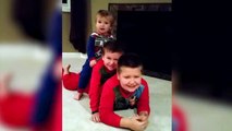 Little Brother Throws A Curveball Into Family Christmas Cards