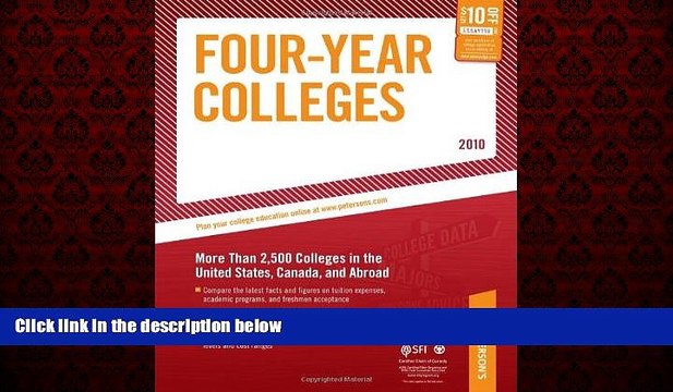 Choose Book Four-Year Colleges - 2010: More Than 2,500 Colleges in the United States, Canada, and