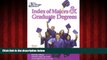 Popular Book The College Board Index of Majors   Graduate Degrees 2004: All-New Twenty-sixth Edition