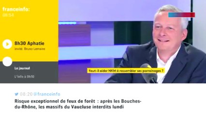 Primaire à droite : Bruno Le Maire soutient Nathalie Kosciusko-Morizet mais pas trop
