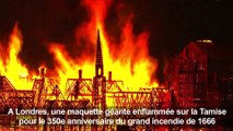 Londres s'enflamme pour le 350e anniversaire du grand incendie