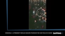 Venezuela : Le président Nicolas Maduro obligé de fuir en courant face à une foule en colère (vidéo)