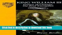 Read King William III: Prince of Orange, the First European  PDF Online