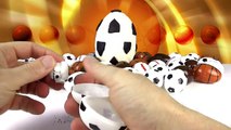 Giant Sport Surprise Eggs Opening - Play-Doh Soccer Ball Surprise Egg - 75 Surprise Eggs