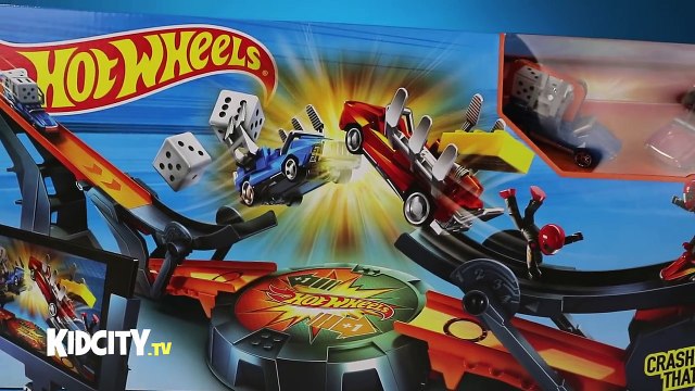 Hot Wheels Cars Play-Doh Surprise Egg with Disney Cars & Hot Wheels Track Toy Review by KID CITY