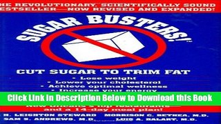 [PDF] Sugar Busters!  Cut Sugar to Trim Fat Free Ebook