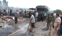 42 kişinin öldüğü Suriye'deki patlamaların ardından bölgeden görüntüler