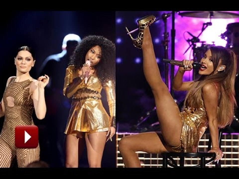 Ariana Grande Performs Bang Bang With Jessie J & Nicki Minaj At AMA's 2014
