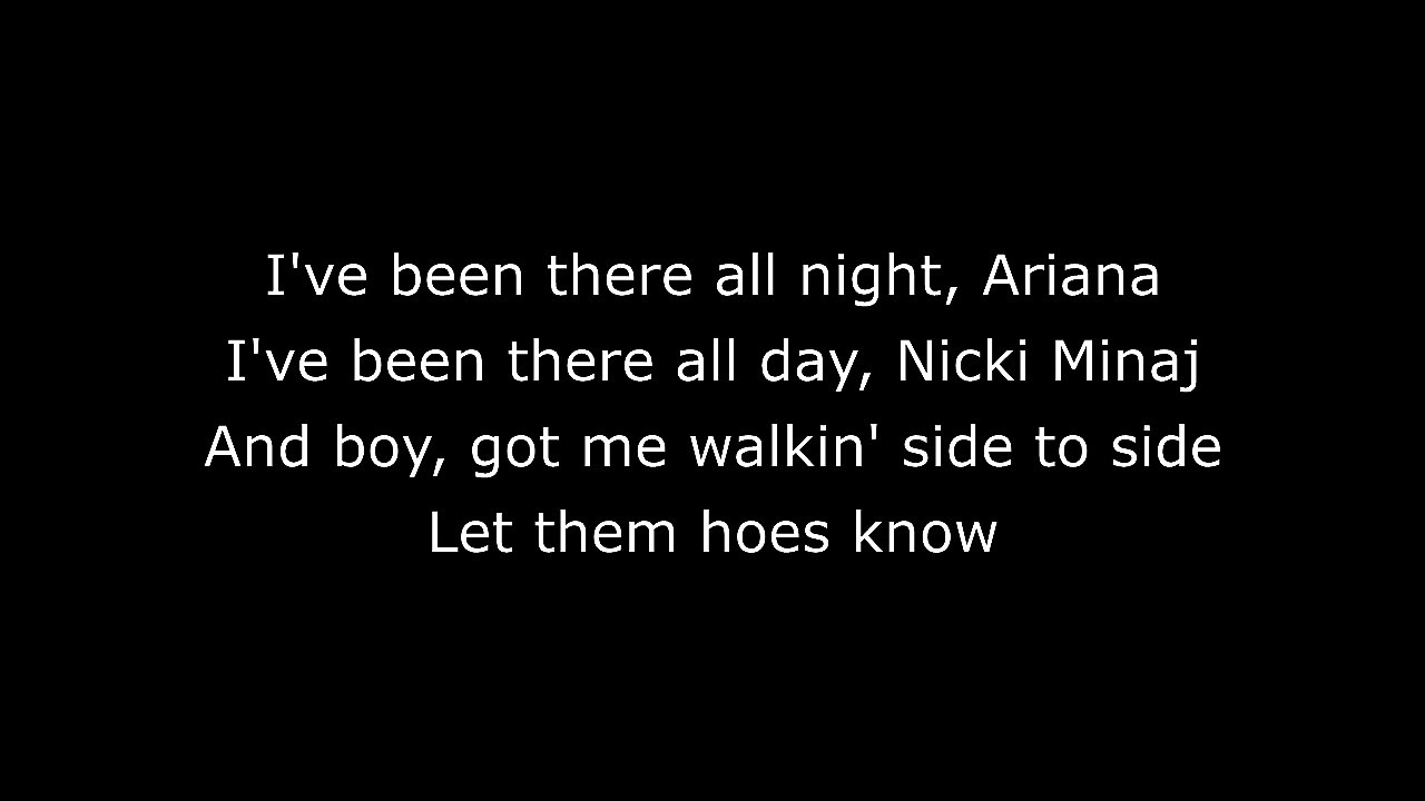 Ariana Grande - Side to Side Ft. Nicki Minaj (Karaoke-Lyrics-Instrumental)