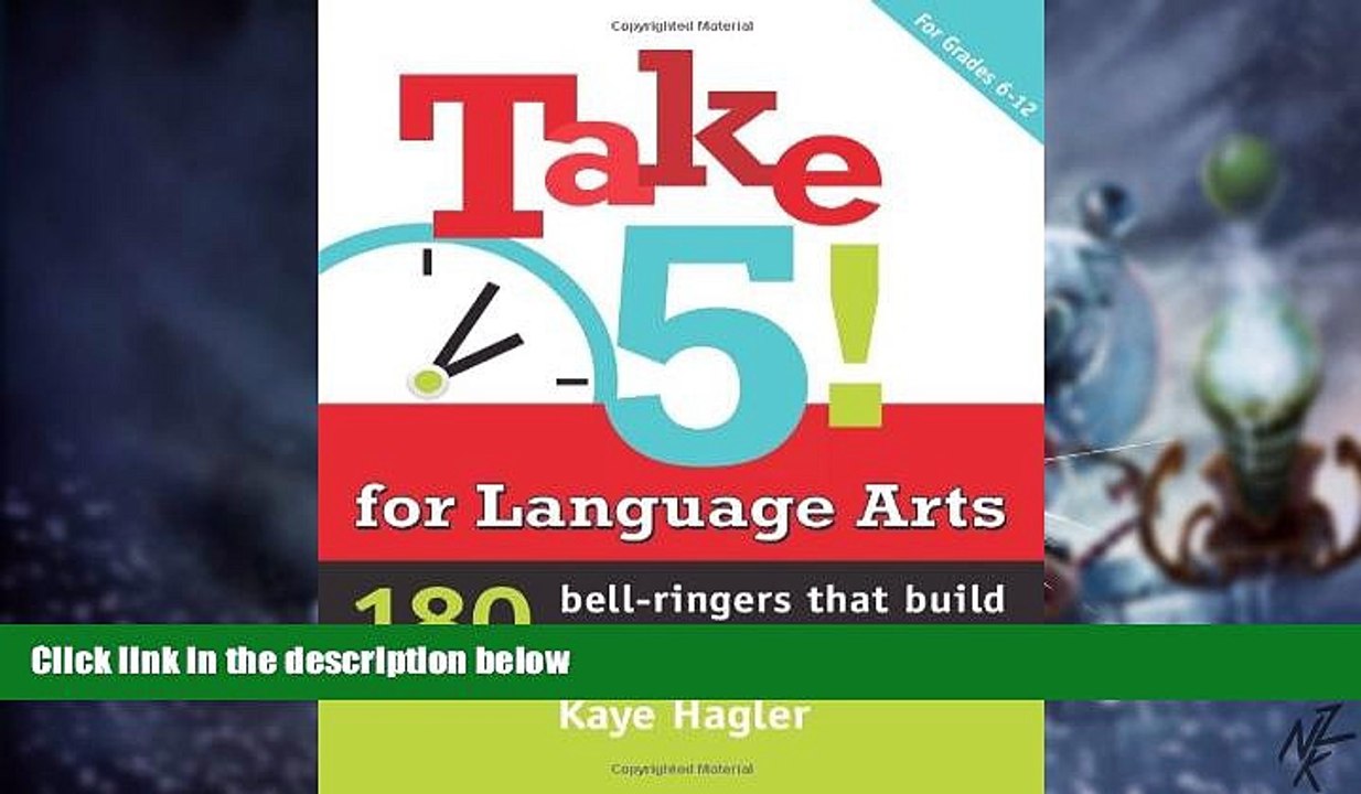 Must Have PDF  Take Five! for Language Arts: 180 bell-ringers that build critical thinking skills