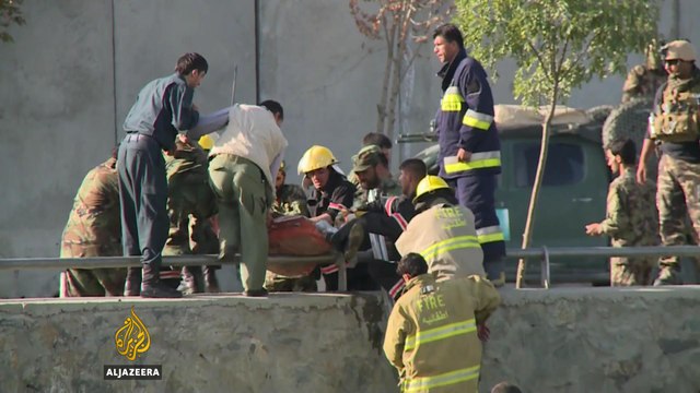 Double bombing kills dozens in Afghanistan's capital Kabul