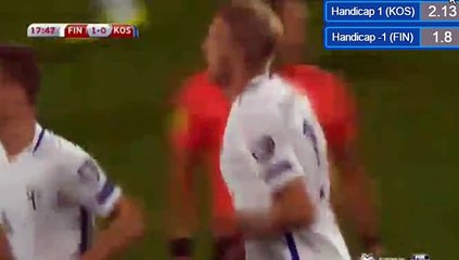 Paulus Arajuuri Fantastic Goal HD - Finland 1-0 Kosovo 05.09.2016 HD