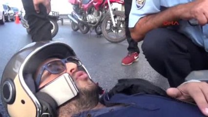 D-100 Yan Yolda Kaza: 1 Yaralı