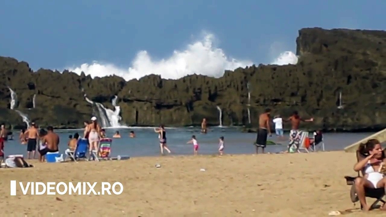 Aceasta părea o plajă care oricare alta, DAR privește atent ce se întâmplă la secunda 36. Vei rămâne uimit!