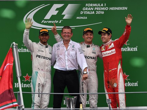 Classements du Grand Prix F1 d'Italie 2016 - Infographie