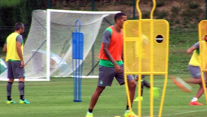 Premier entraînement collectif pour Léo Lacroix