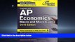 Popular Book Cracking the AP Economics Macro   Micro Exams, 2016 Edition (College Test Preparation)