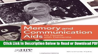 [Get] Memory and Communication Aids for People with Dementia Popular Online