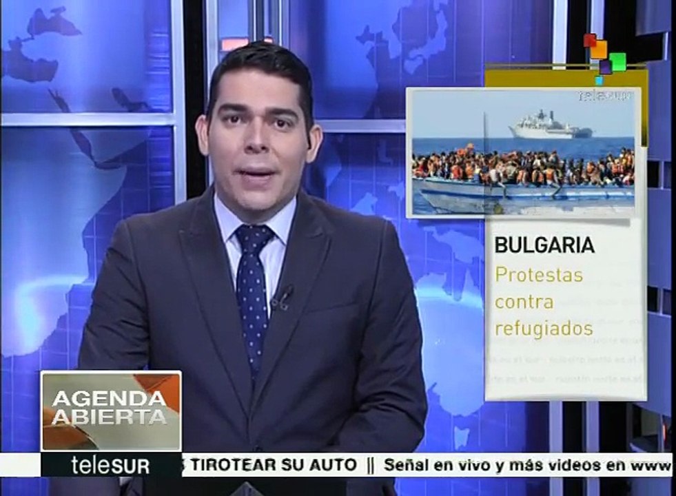 Búlgaros marchan contra refugiados en Harmanli