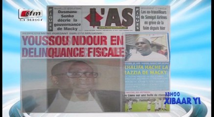 le bureau de youssou ndour confirme avoir recu un redressement fiscal
