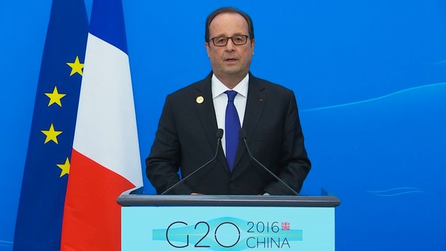 Conférence de presse du président de la République au Sommet du G20 à Hangzhou, en Chine